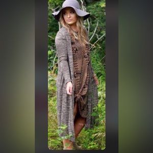 Lularoe Carly Dress Black and Brown Small